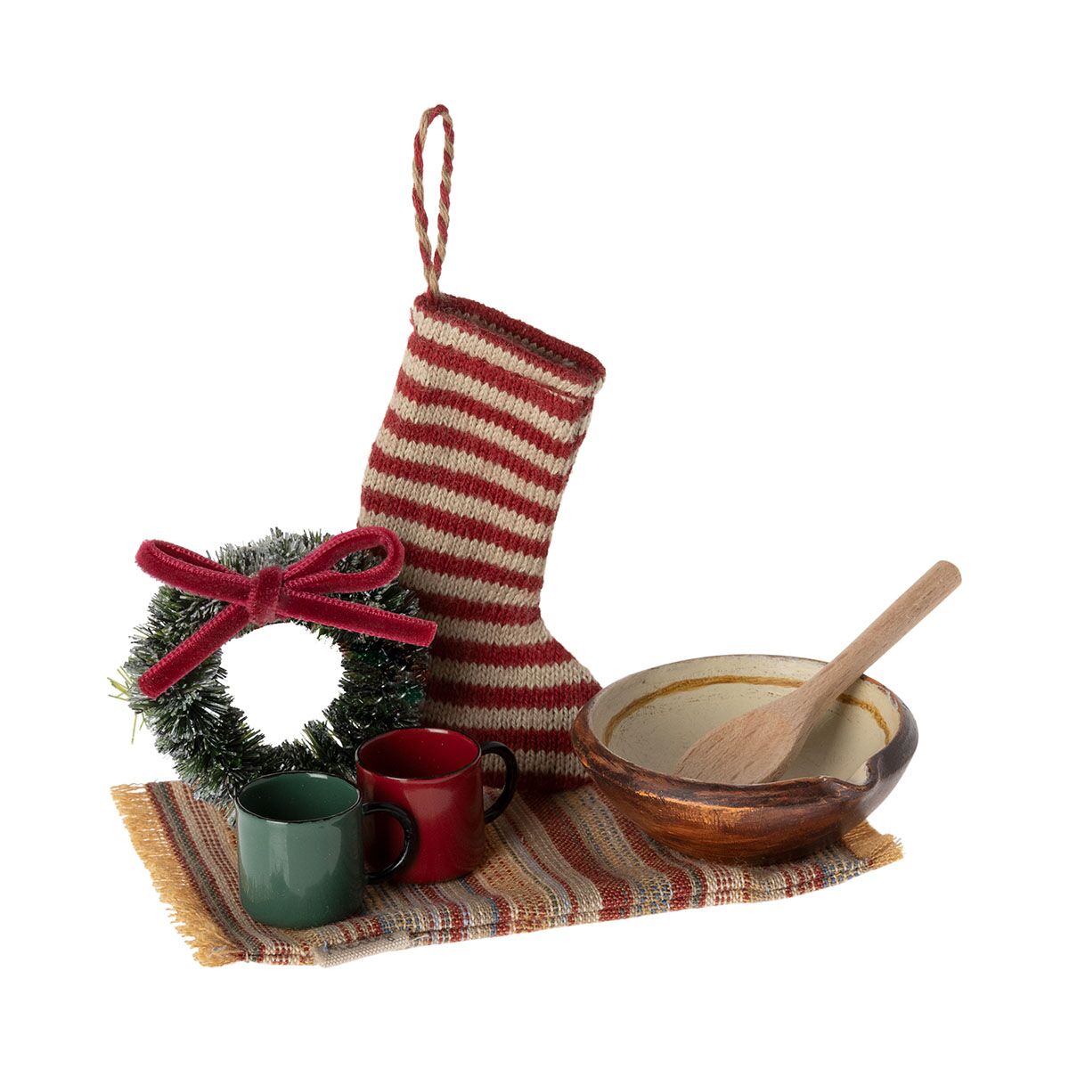Maileg kuscheliges Weihnachtsset für Mäuse oder Wichtel, Streichholzbox