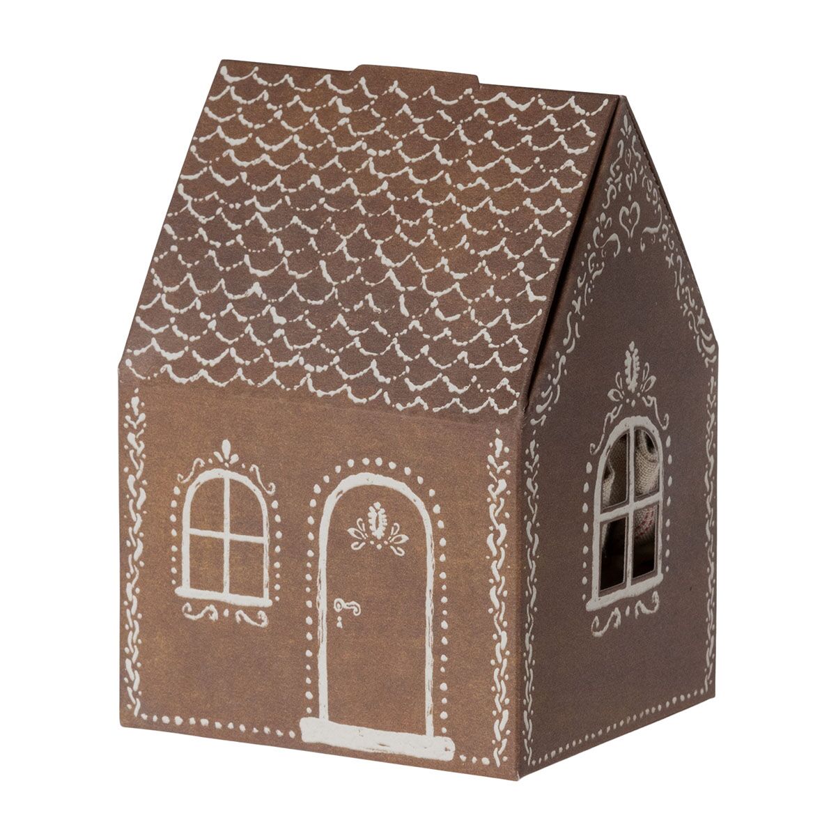Maileg Großer Bruder Weihnachtsmann Maus mit Lebkuchenhaus – Bild 4