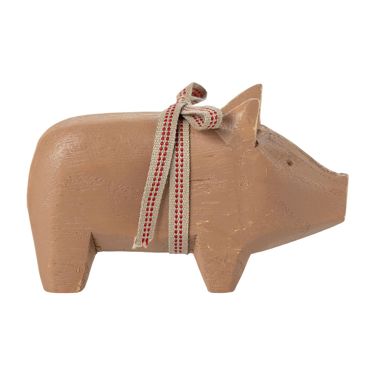 DELISTED Maileg Holzschwein, altrosa, small, 10cm – Bild 2