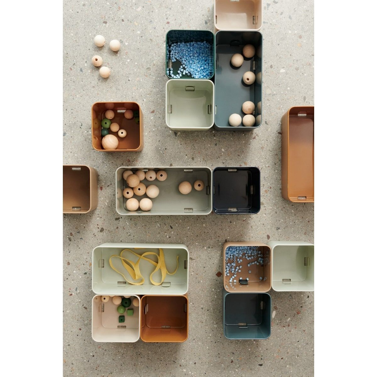 DELISTED Liewood Aufbewahrungssystem Jamal „Golden caramel“, small, 2er-Set, 10,5cm – Bild 5