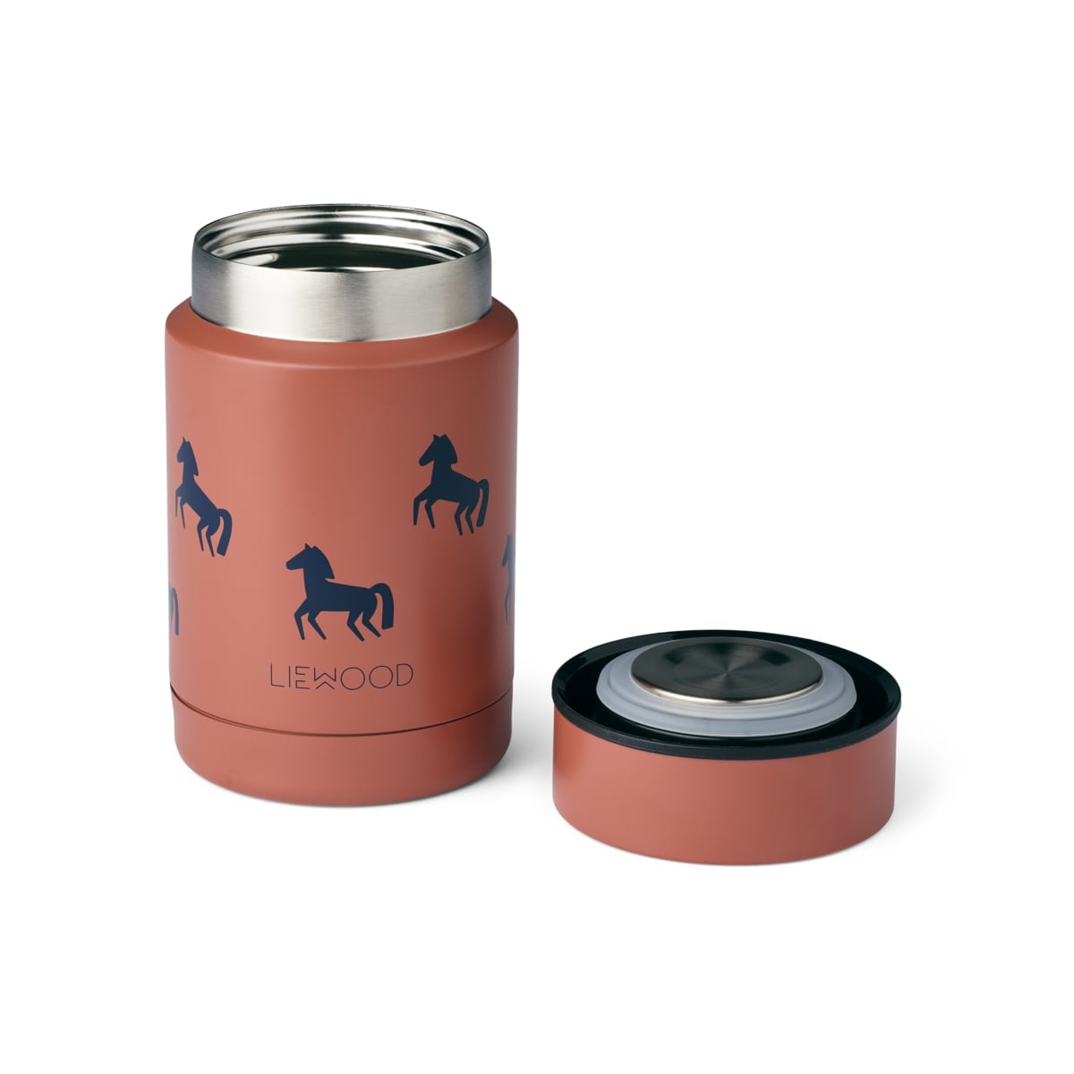 DELISTED Liewood Nadja Thermobehälter „Horses / Dark rosetta“, 250ml