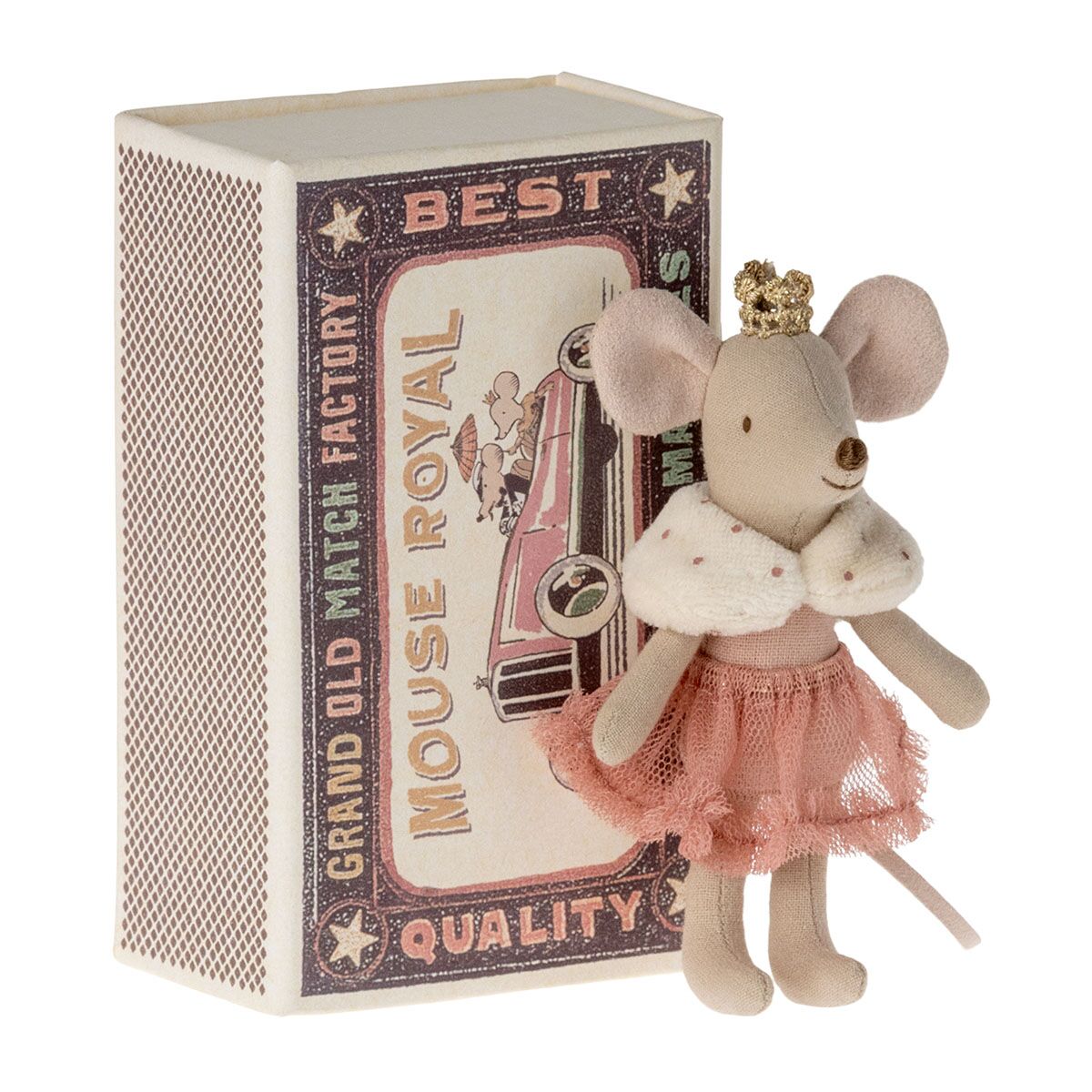 DELISTED Maileg Kleine Schwester Prinzessin Maus in der Box, H11cm