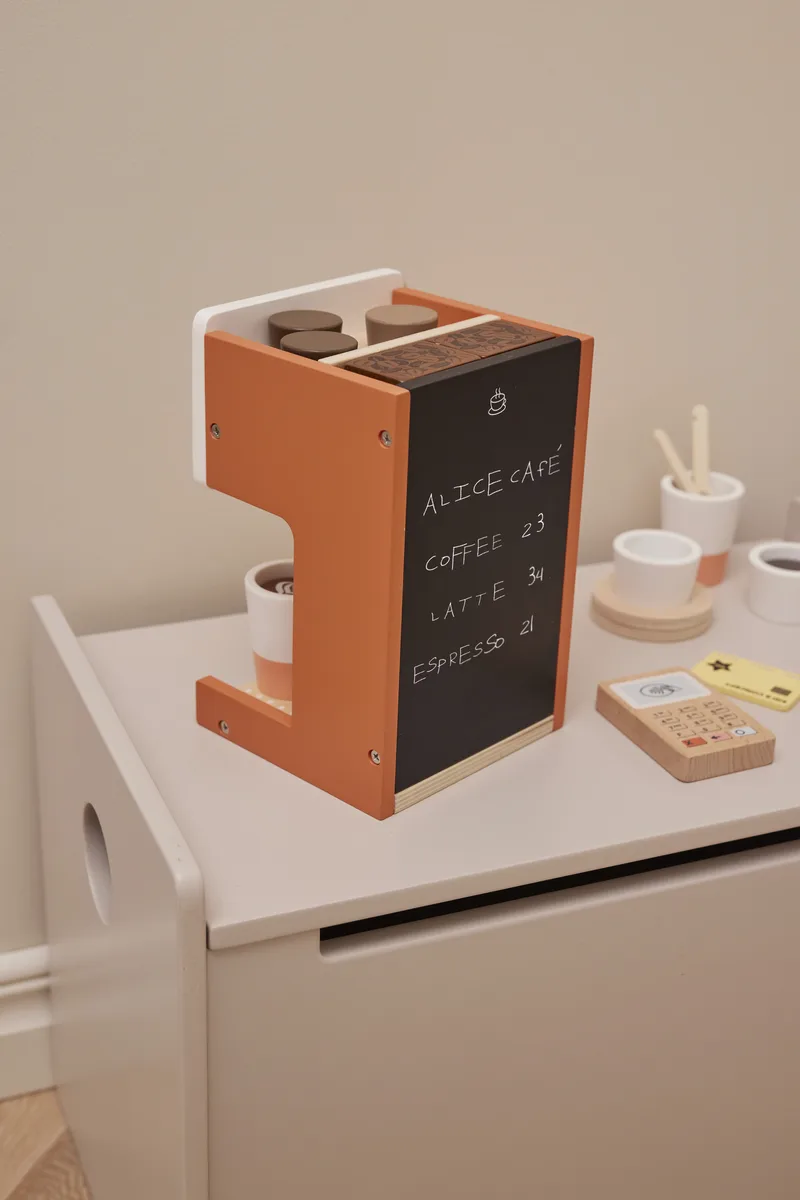Kids Concept Kaffeemaschine „Kids Hub“, FSC®-Holz – Bild 10