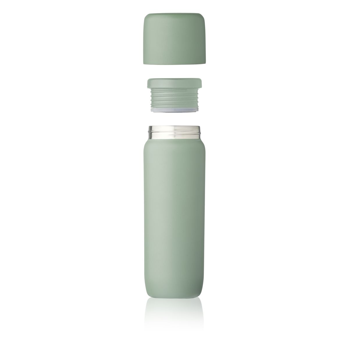 DELISTED Liewood Edelstahl-Thermosflasche Jill „Faune green", 500ml, Silikonhülle – Bild 3
