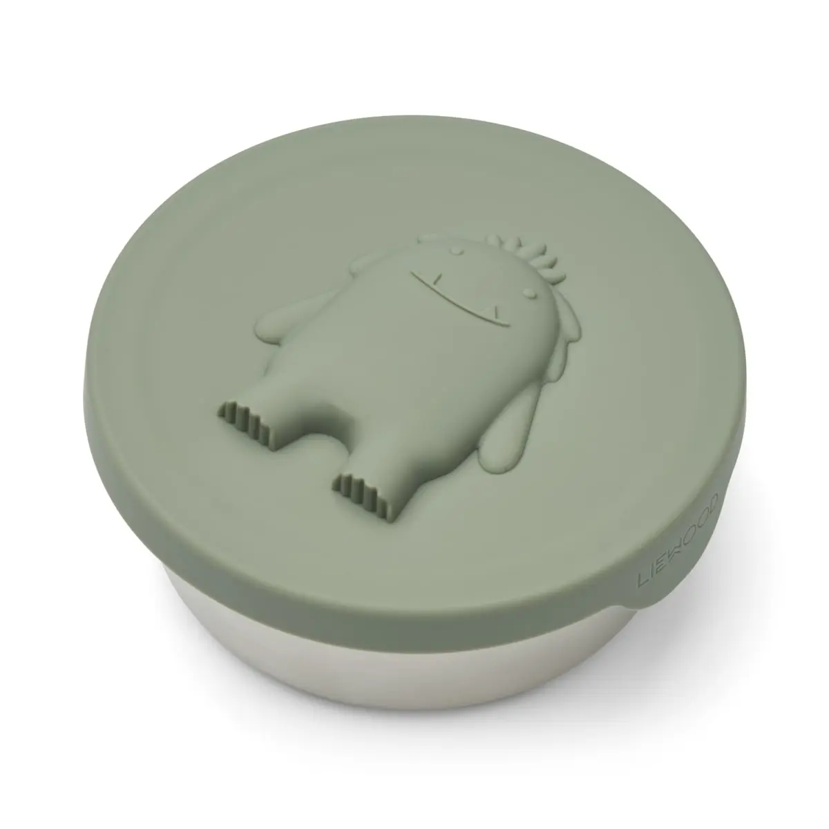 Liewood Raymon Lunchbox „Faune green“, Edelstahl mit Silikon-Deckel