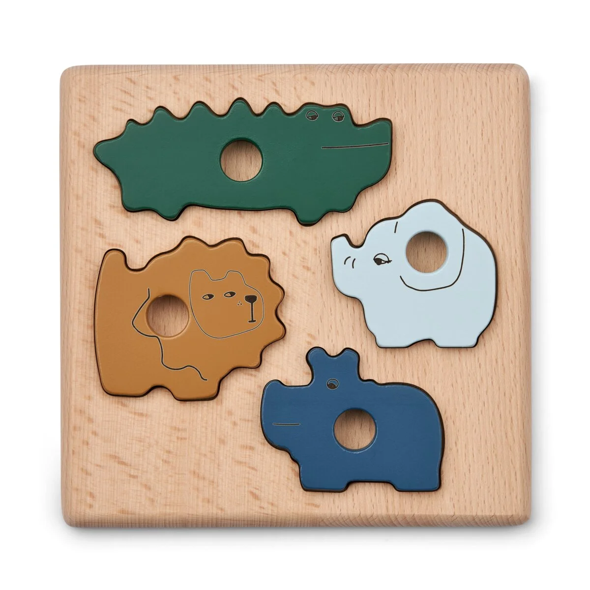 Liewood Holz-Puzzle Suki „Garden green multi mix“