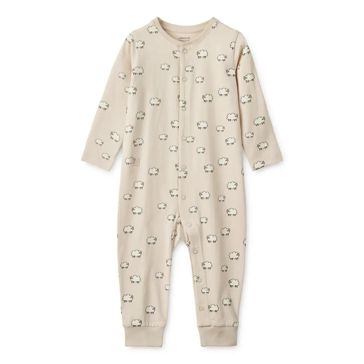 Liewood Pyjama-Jumpsuit Birk „Sheep / Sandy“, Gr. 56-92