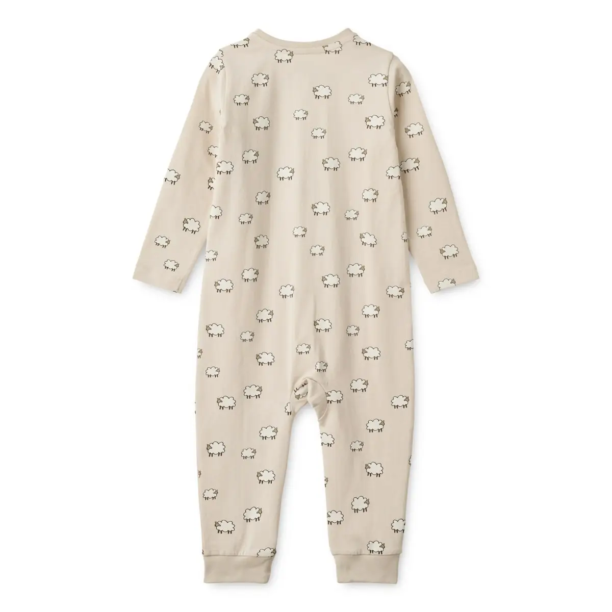 Liewood Pyjama-Jumpsuit Birk „Sheep / Sandy“, Gr. 56, 62, 74 – Bild 2