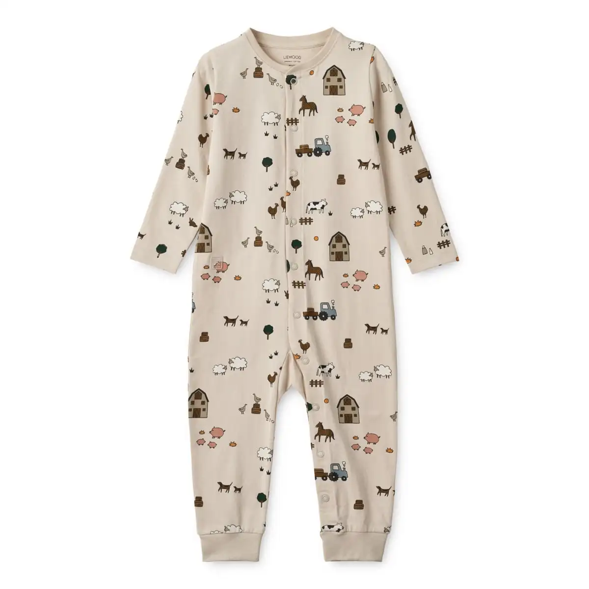 Liewood Pyjama-Jumpsuit Birk „Farm / Sandy“