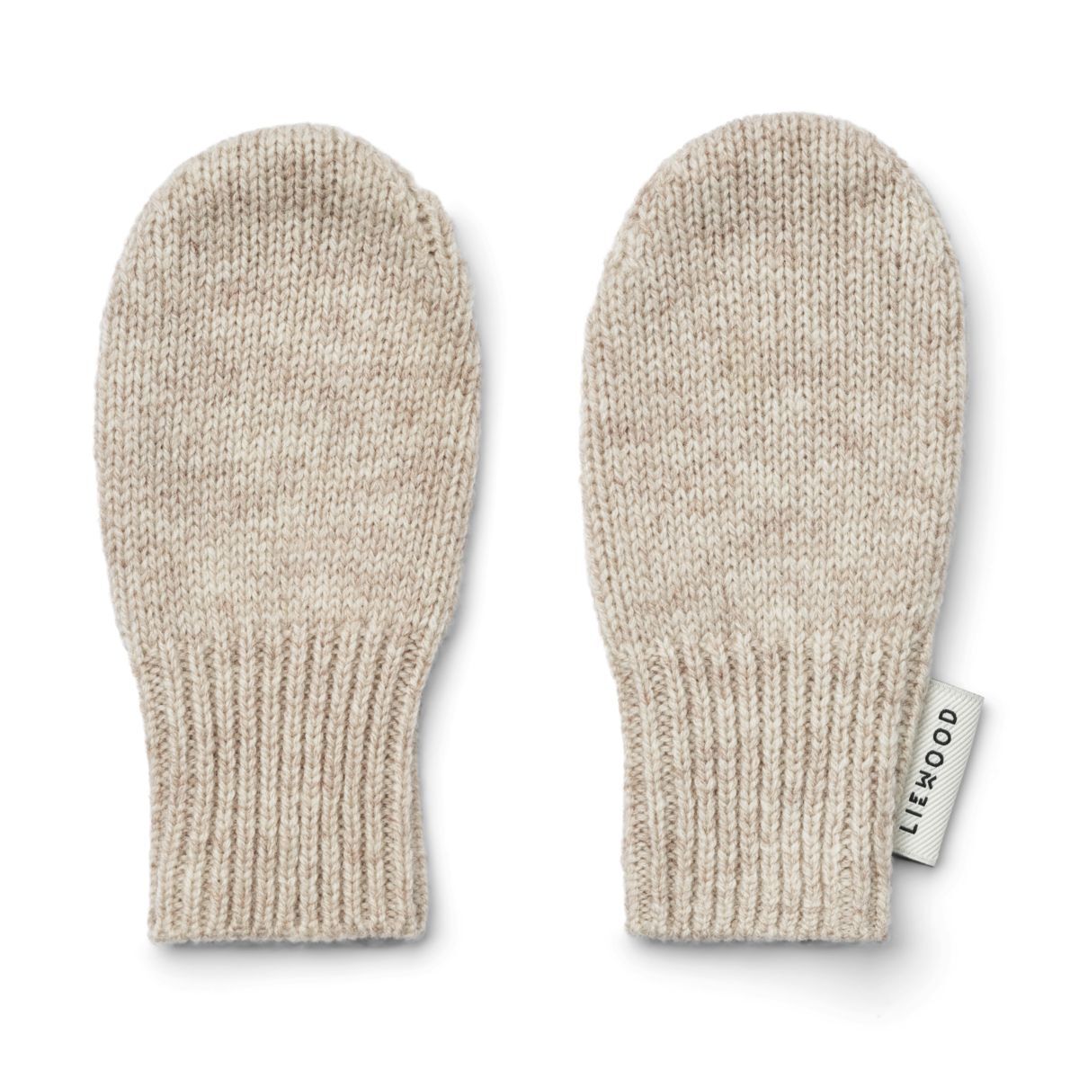 Liewood Baby-Fäustlinge Pipi aus Merionwolle „Sandy melange“, 0-12M, OEKO-TEX®