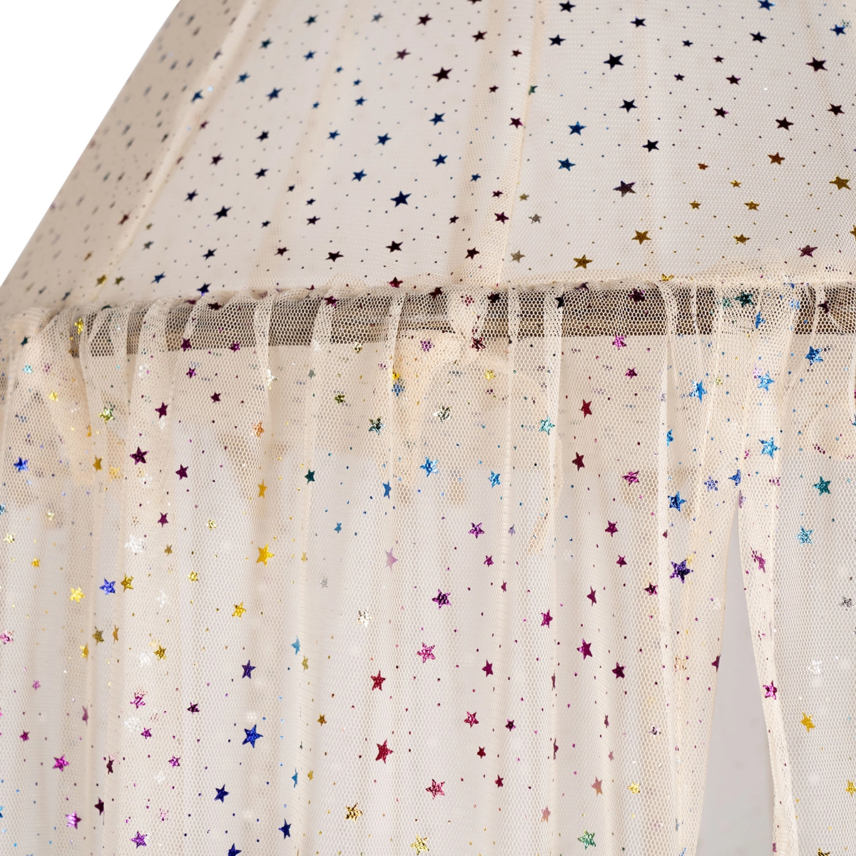 Konges Sløjd Baldachin „Etoile Multi Sparkle“ mit bunten Glitzersternen