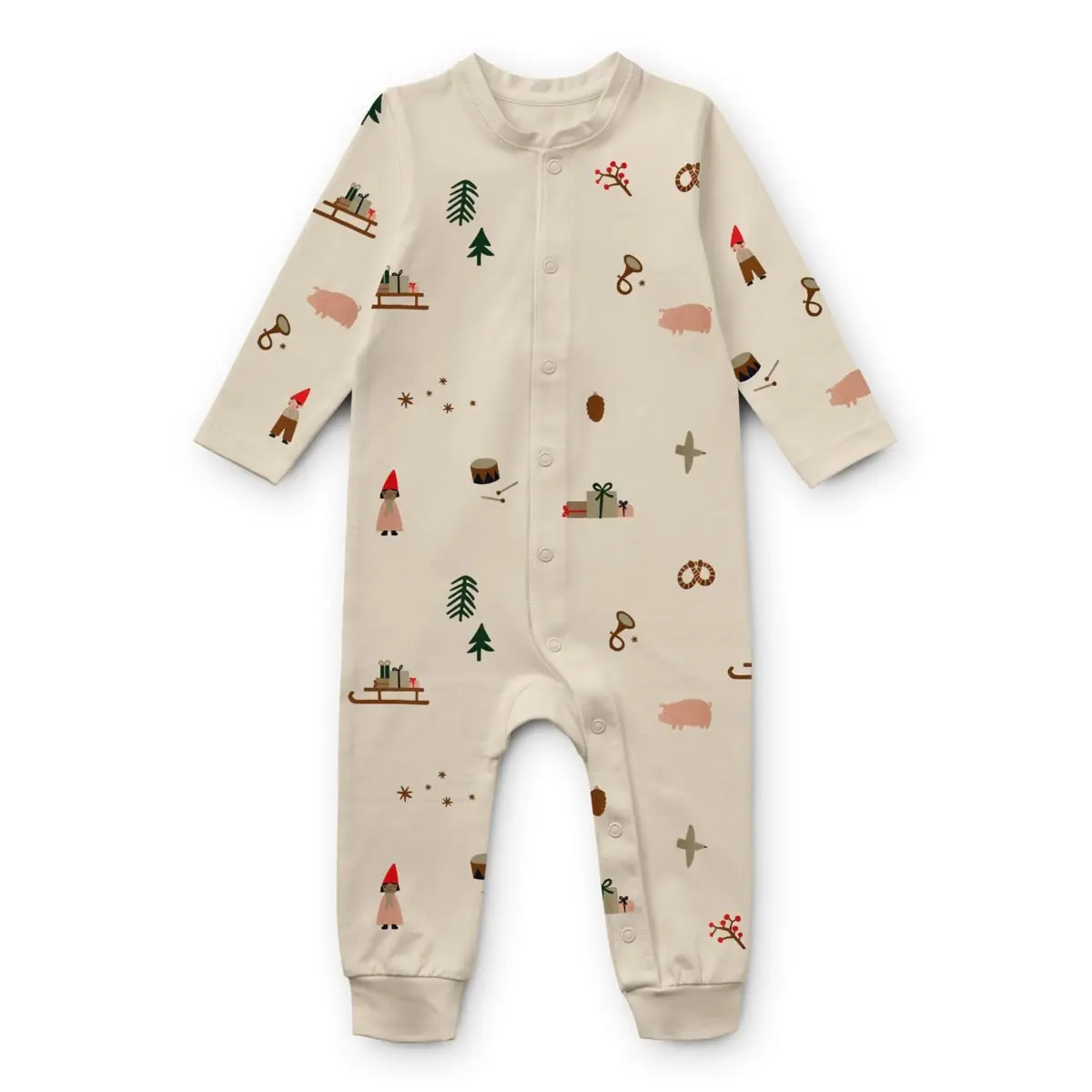 Liewood Pyjama-Jumpsuit Birk „Holiday / Sandy“