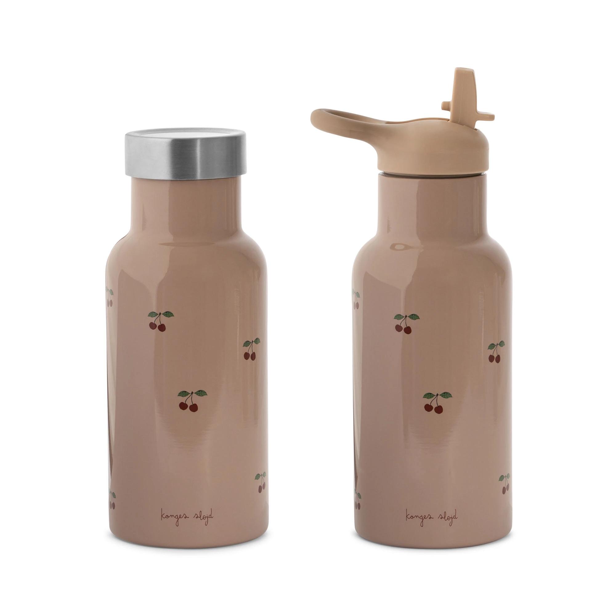 Konges Sløjd Edelstahl-Trinkflasche „Cherry Blush“ 350ml