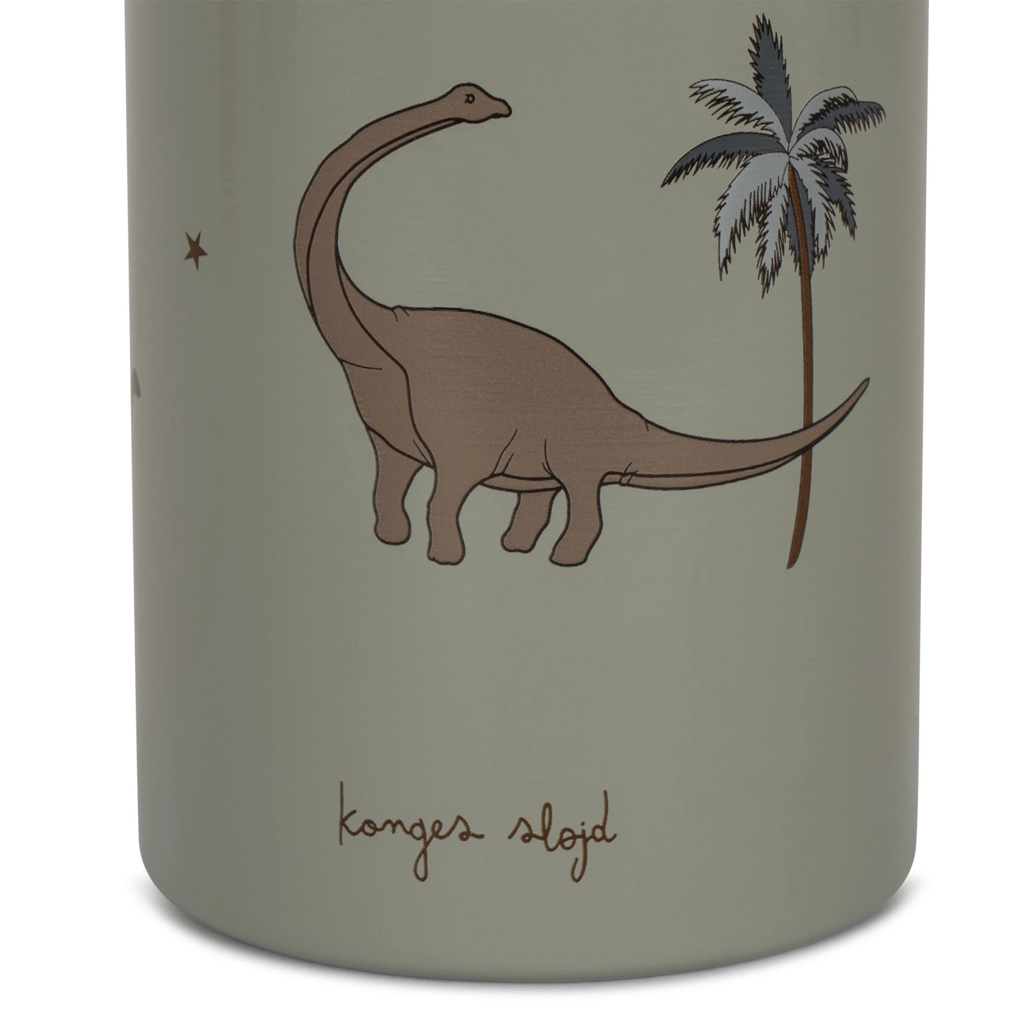Konges Sløjd Edelstahl-Trinkflasche „Dino Blue“ 350ml