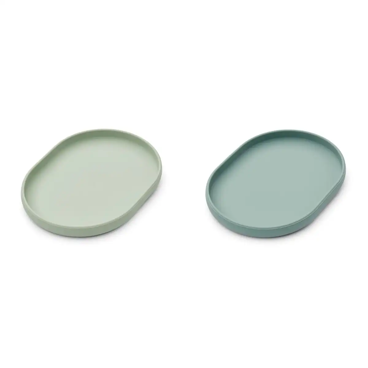 Liewood Frühstücksteller Anita „Dusty mint / Peppermint“ aus Silikon