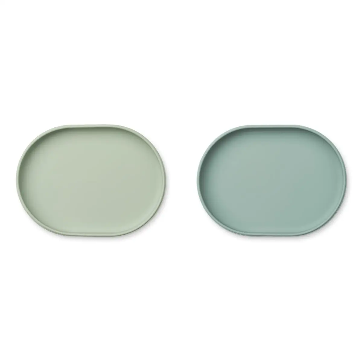 DELISTED Liewood Frühstücksteller Anita „Dusty mint / Peppermint“ aus Silikon, 2er-Set – Bild 2