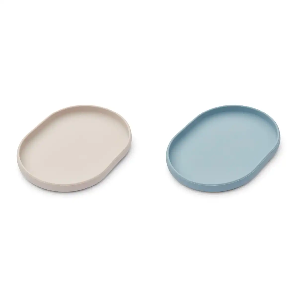 Liewood Frühstücksteller Anita „Sandy / Sea blue“ aus Silikon