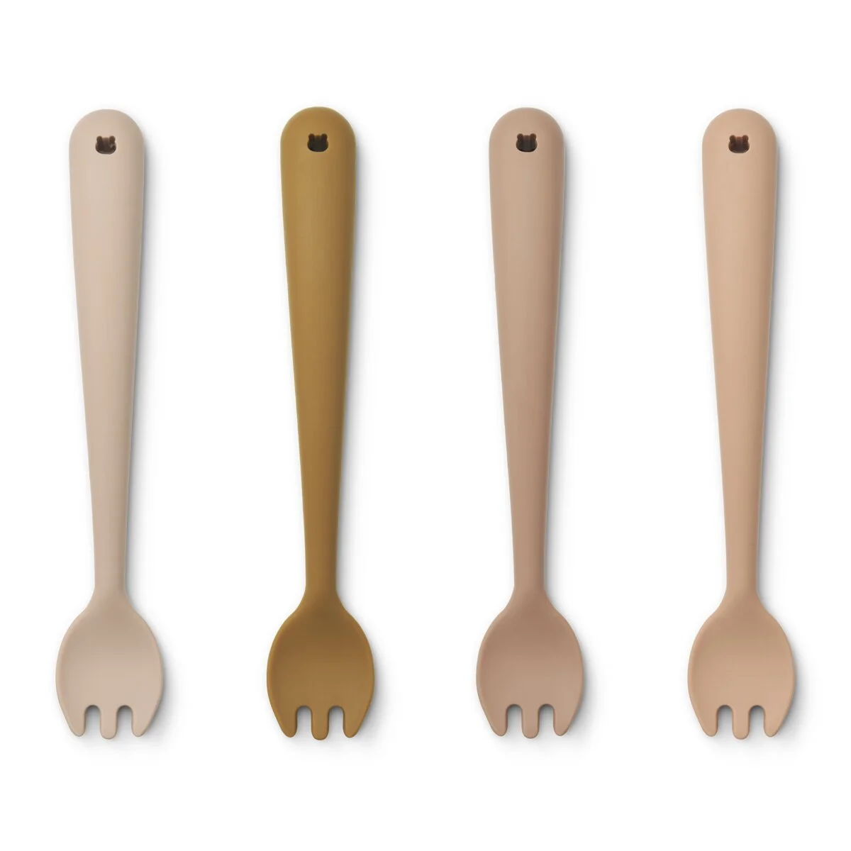 Liewood Kindergabel-Set Scott „Rose multi mix“ aus Silikon, 4-teilig