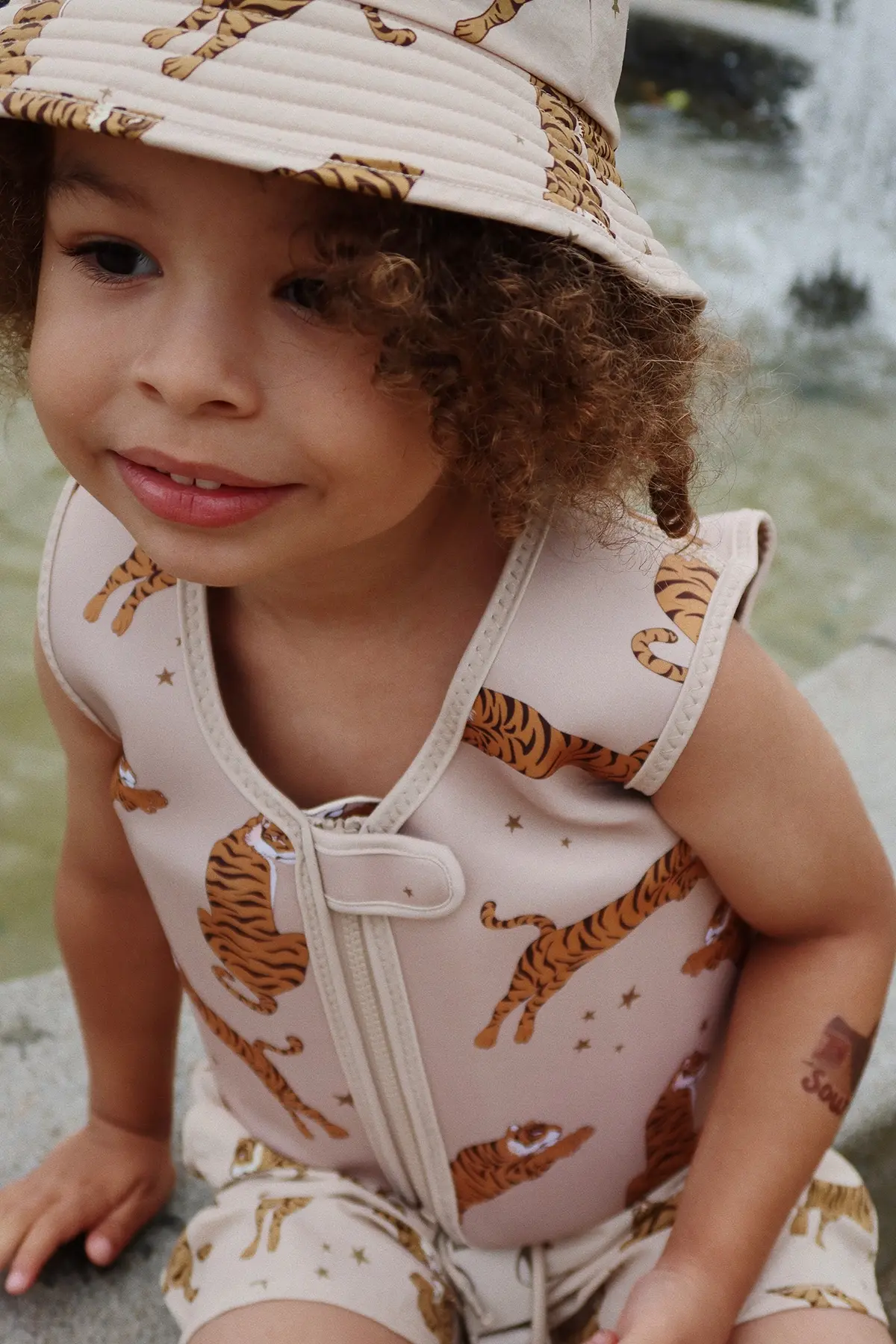 Konges Sløjd Kinder-Schwimmweste „Tiger“, Neopren, 1-6J