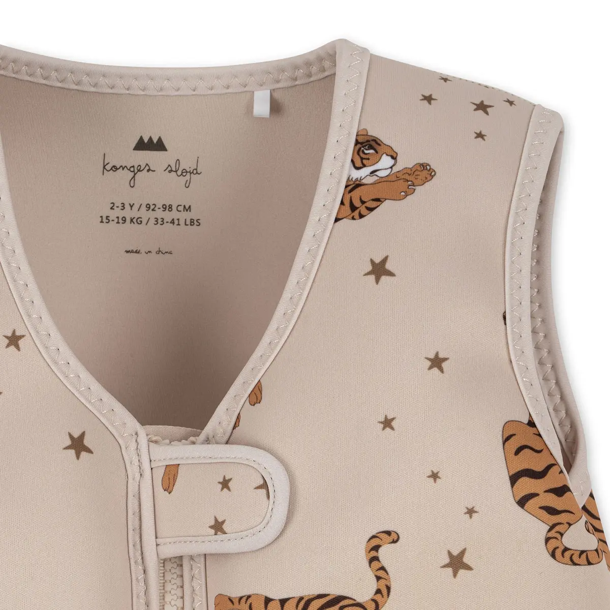 Konges Sløjd Kinder-Schwimmweste „Tiger“, Neopren, 1-6J