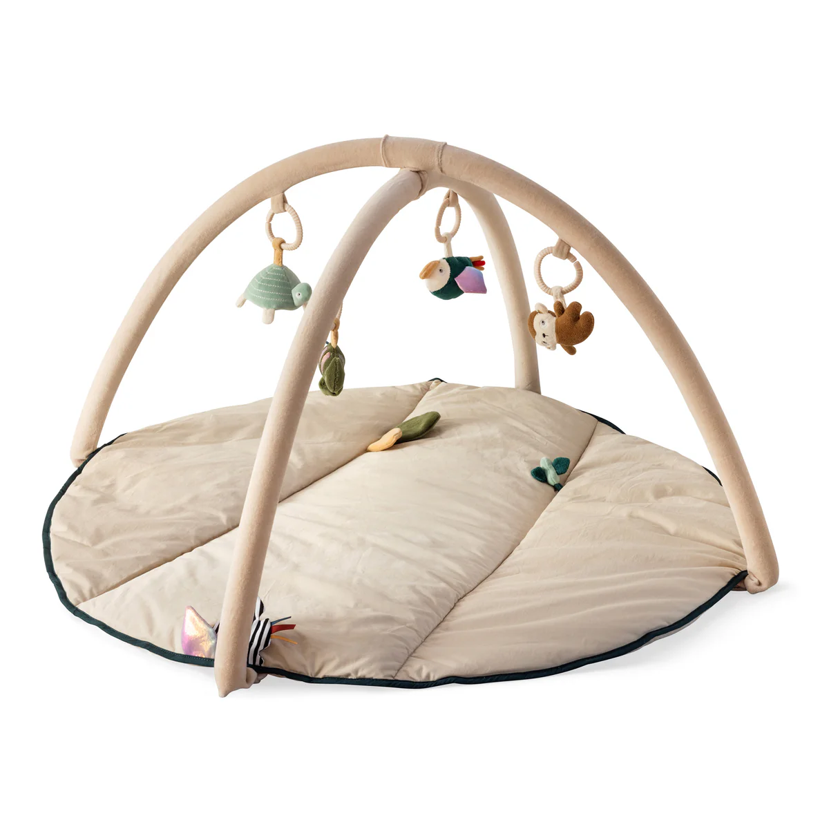 Sebra Aktivitäts-Spieldecke mit Spielbogen, „Wildlife animals“, Ø90cm