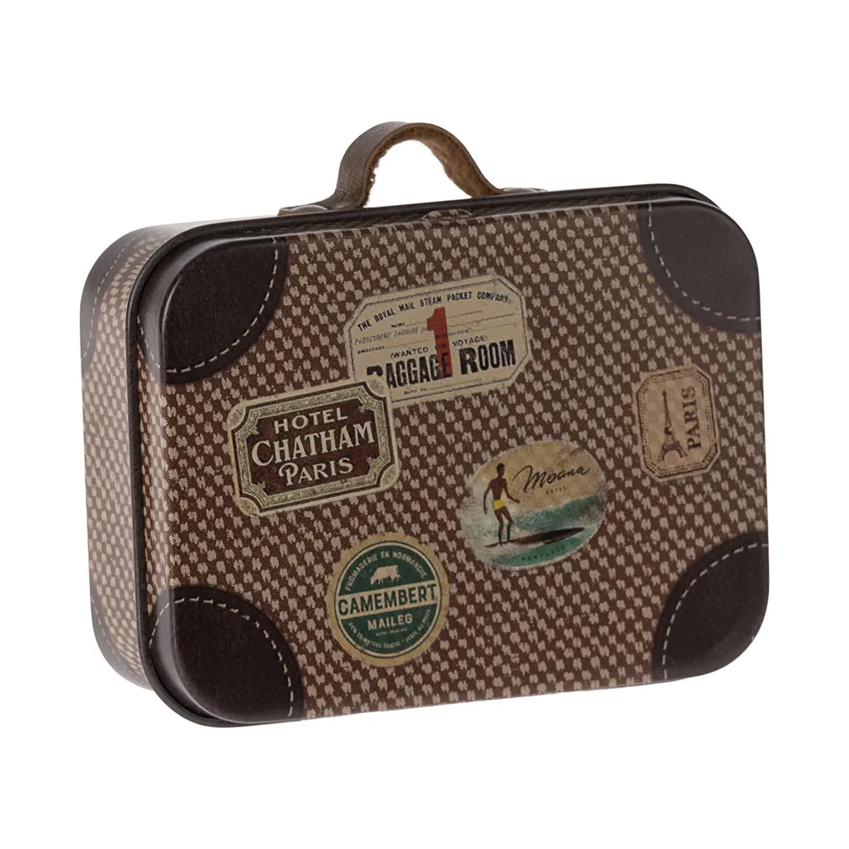 Maileg Metallkoffer „Braun“, 7,5x6,5x2,5cm