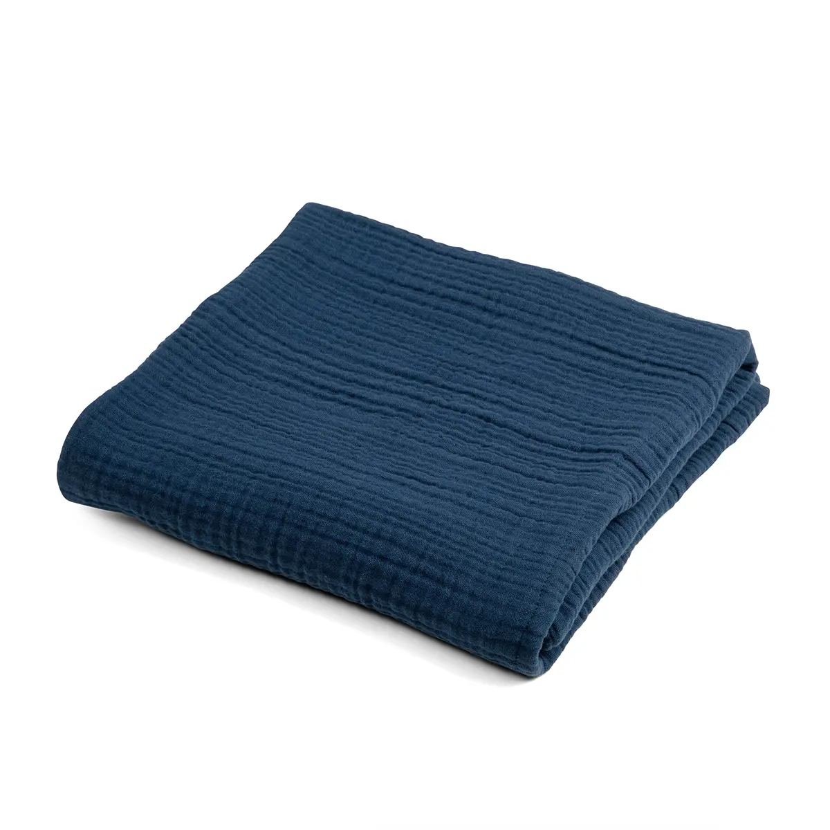 Sebra Babydecke, bedtime blue, Bio-Musselintuch, 85x85cm