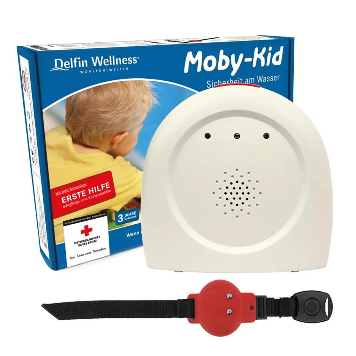 Moby-Kid Wasser-Alarmset, Pool-Alarm, Basistation Code01 01