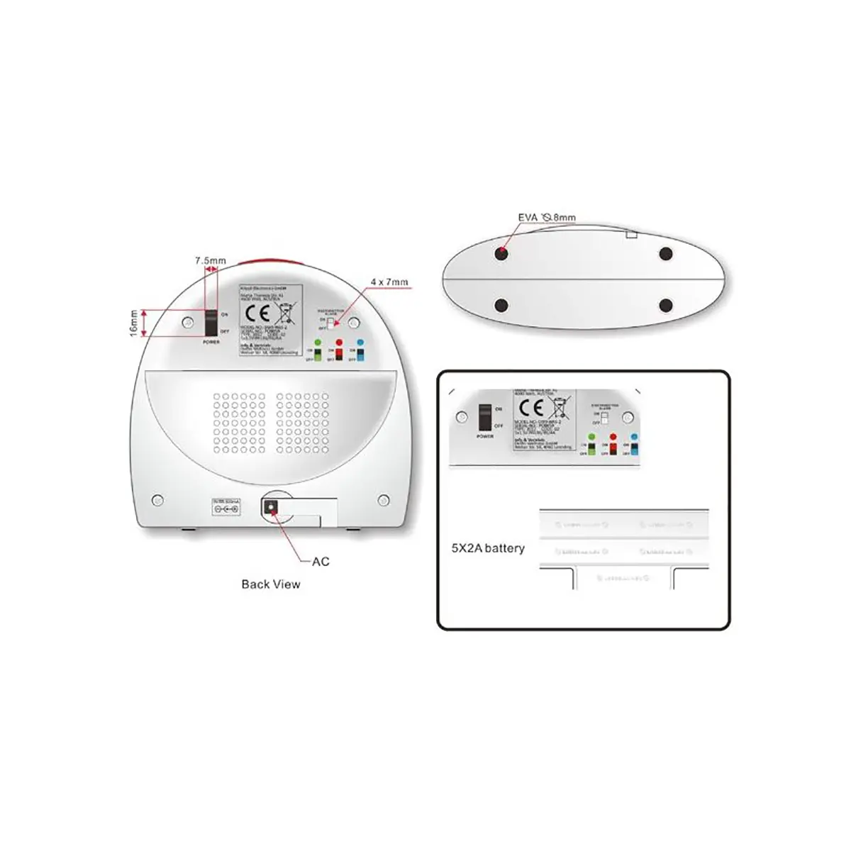 Moby-Kid Wasser-Alarmset, Pool-Alarm, Basistation Code02 – Bild 8