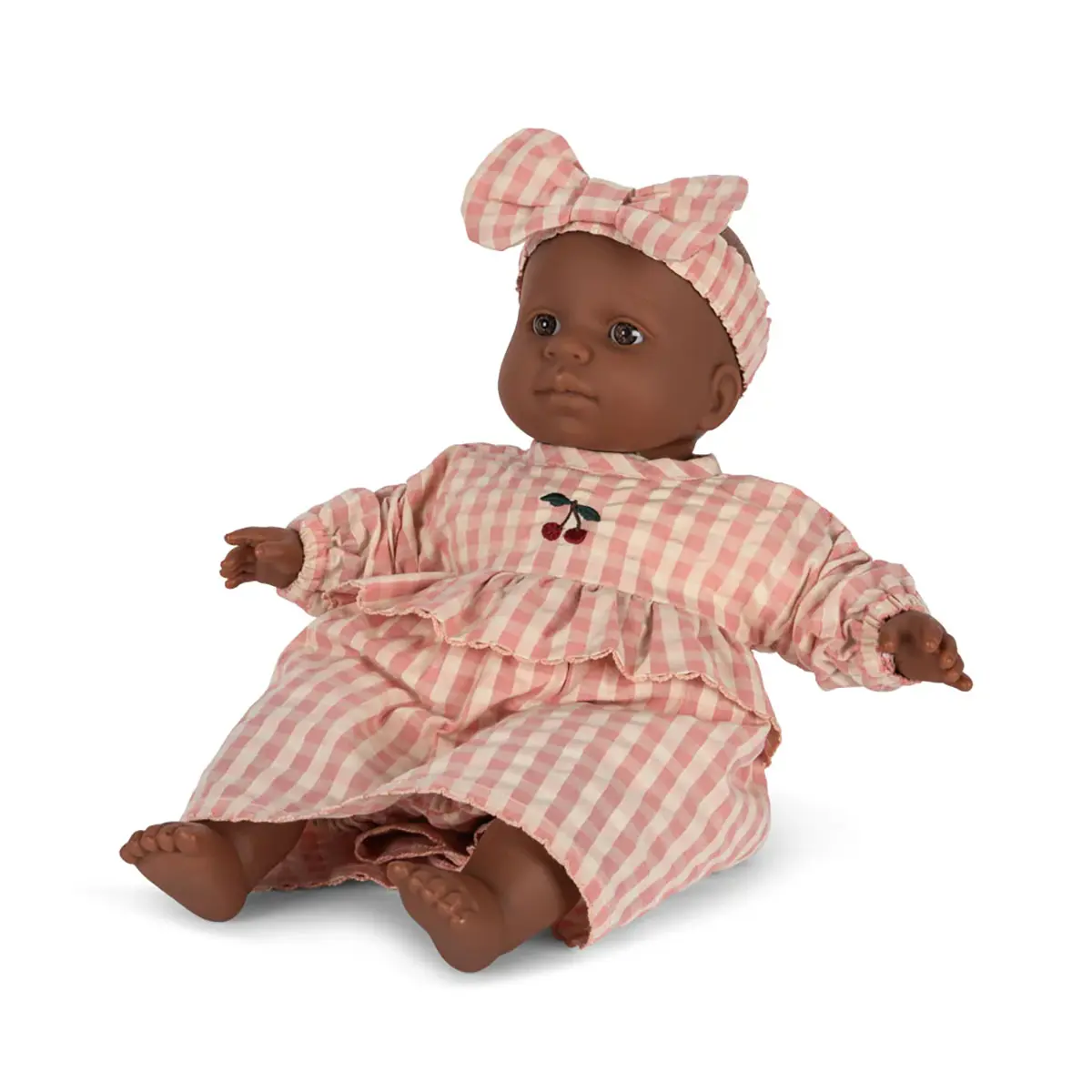 Konges Sløjd Puppen-Kleidung „Powder Pink Check“ für 42cm Puppen