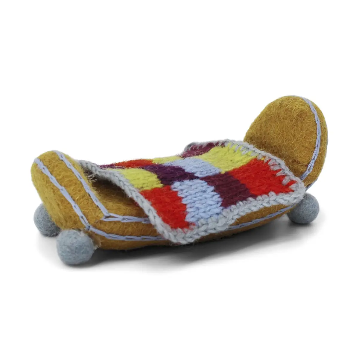 Gry & Sif Puppenhaus Möbel „Bett mit Decke“