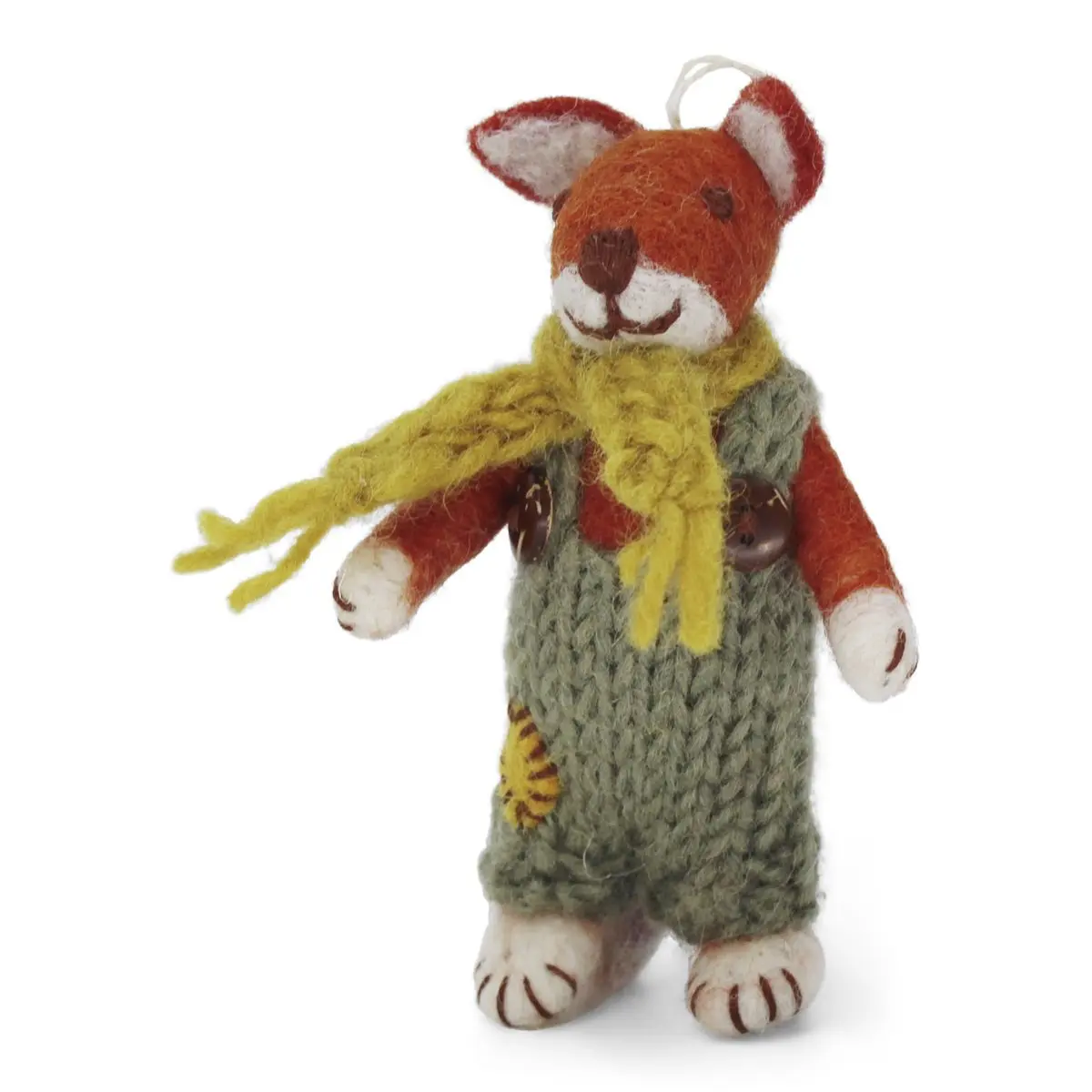 Gry & Sif Puppenhaus Puppe „Fuchsjunge mit grüner Hose“ H12cm