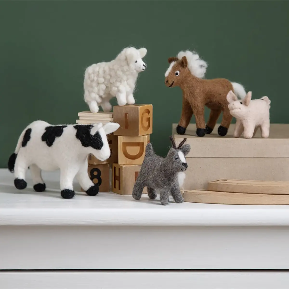 Gry & Sif Tiere „Farmtiere“ 5er-Set