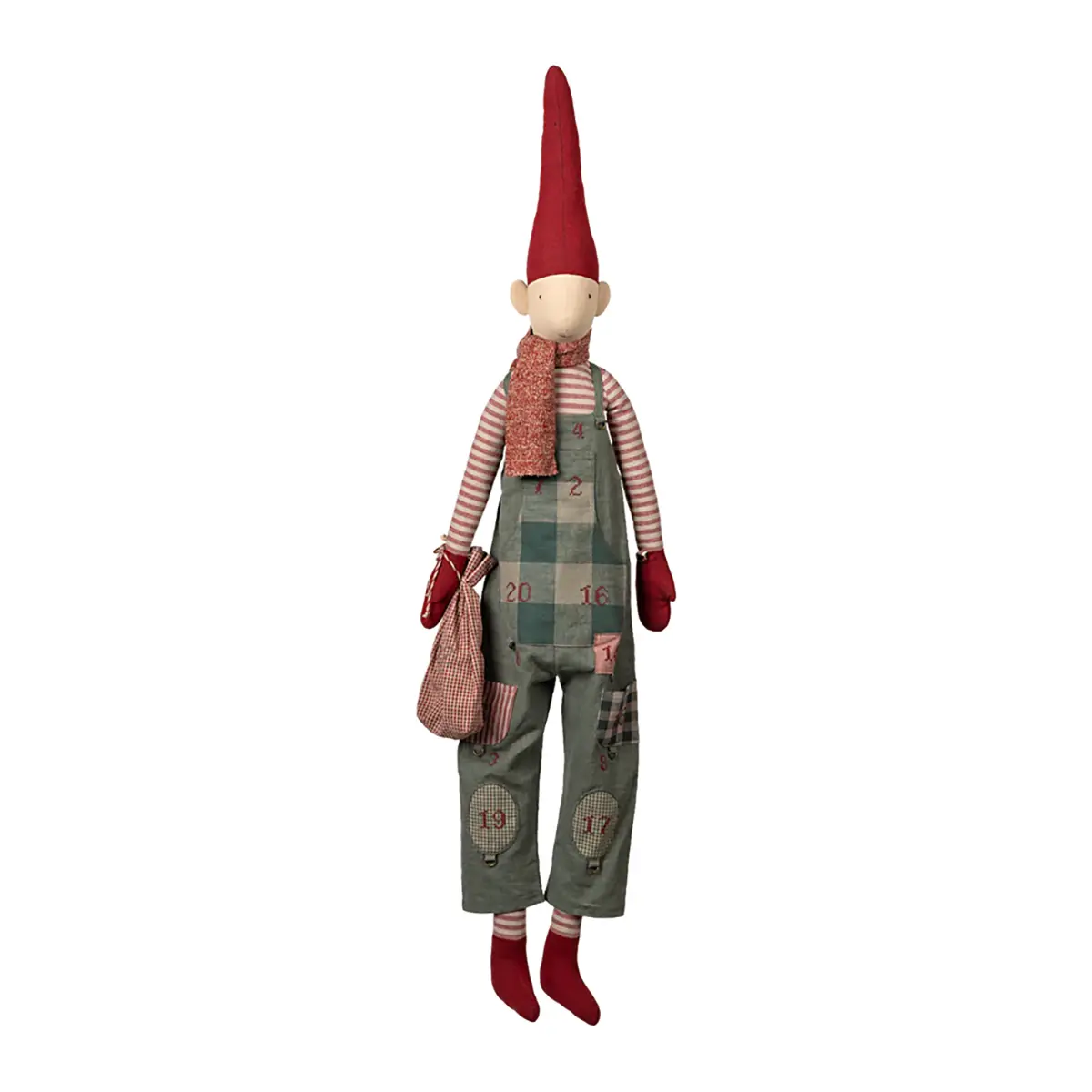 Maileg Weihnachtskalender Junge, Weihnachtswichtel, Pixy Gr. 6, Nisse, H121cm