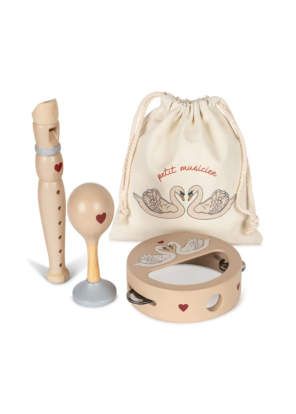 Konges Sløjd Musik Set „Swan“ FSC® Holz