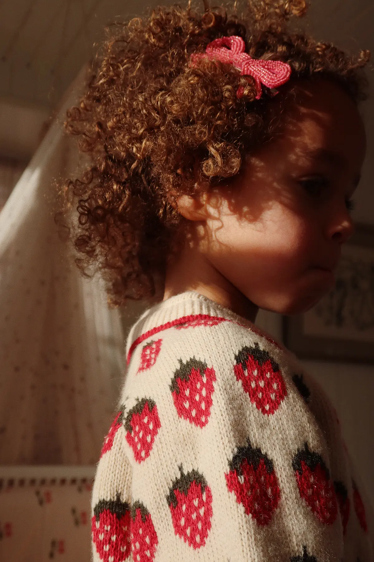 Konges Sløjd Strickjacke Belou „Erdbeere“
