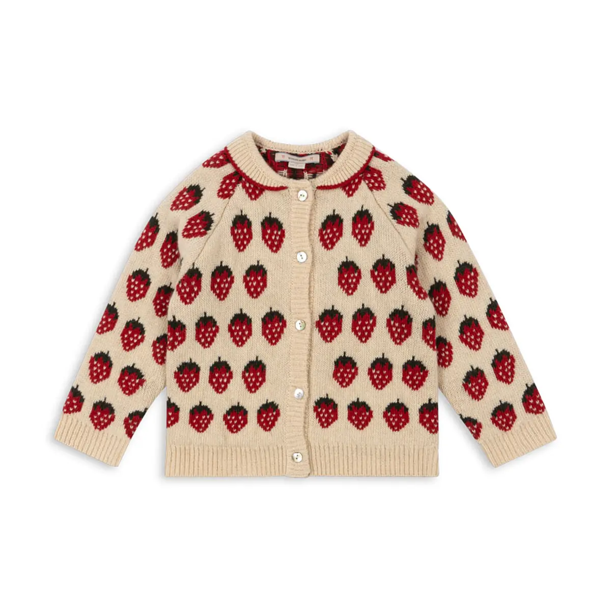 Konges Sløjd Strickjacke Belou „Erdbeere“
