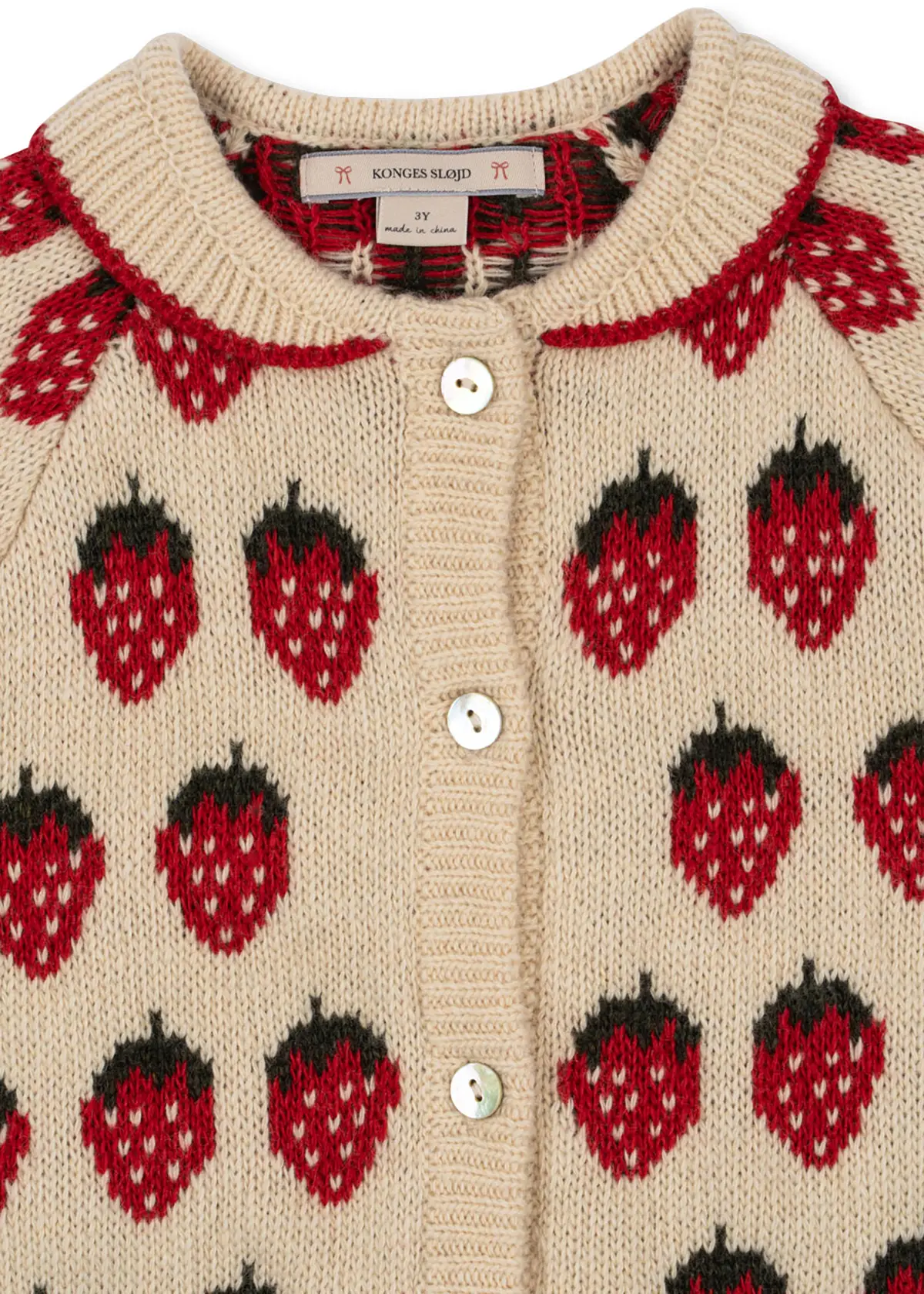 Konges Sløjd Strickjacke Belou „Erdbeere“