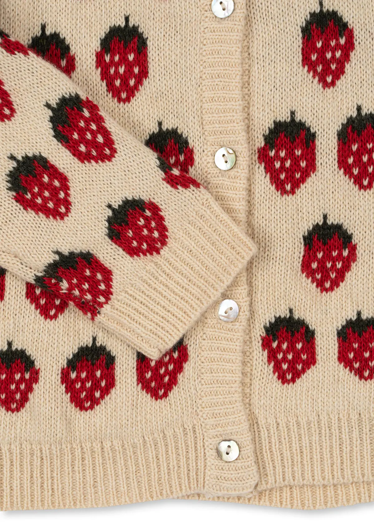 Konges Sløjd Strickjacke Belou „Erdbeere“