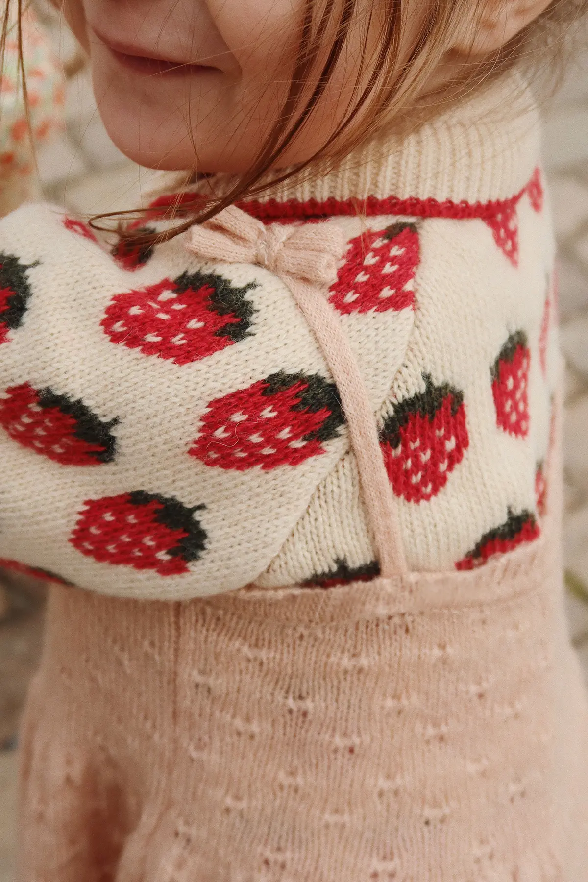 Konges Sløjd Strickjacke Belou „Erdbeere“