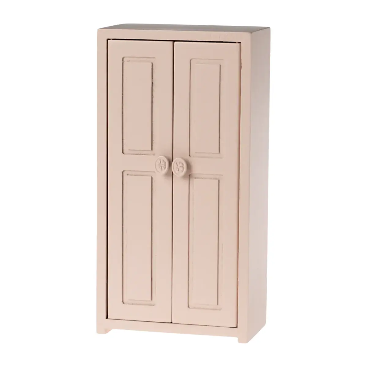 Maileg Kleiderschrank aus Holz, Maus, rosa, H14cm