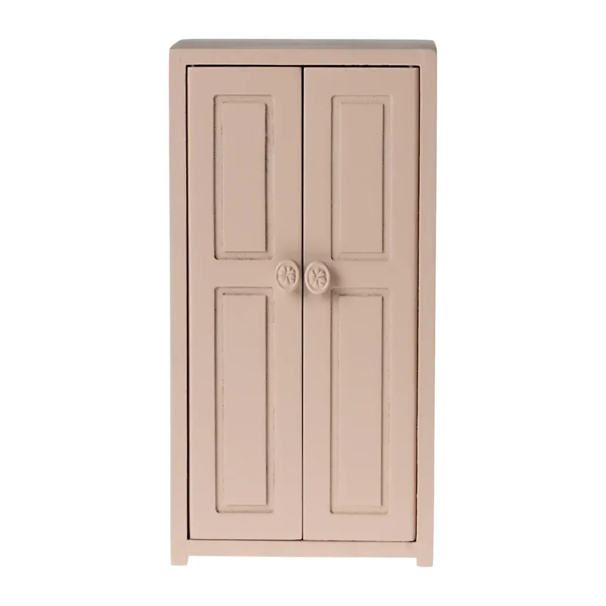 Maileg Kleiderschrank aus Holz, Maus, rosa, H14cm