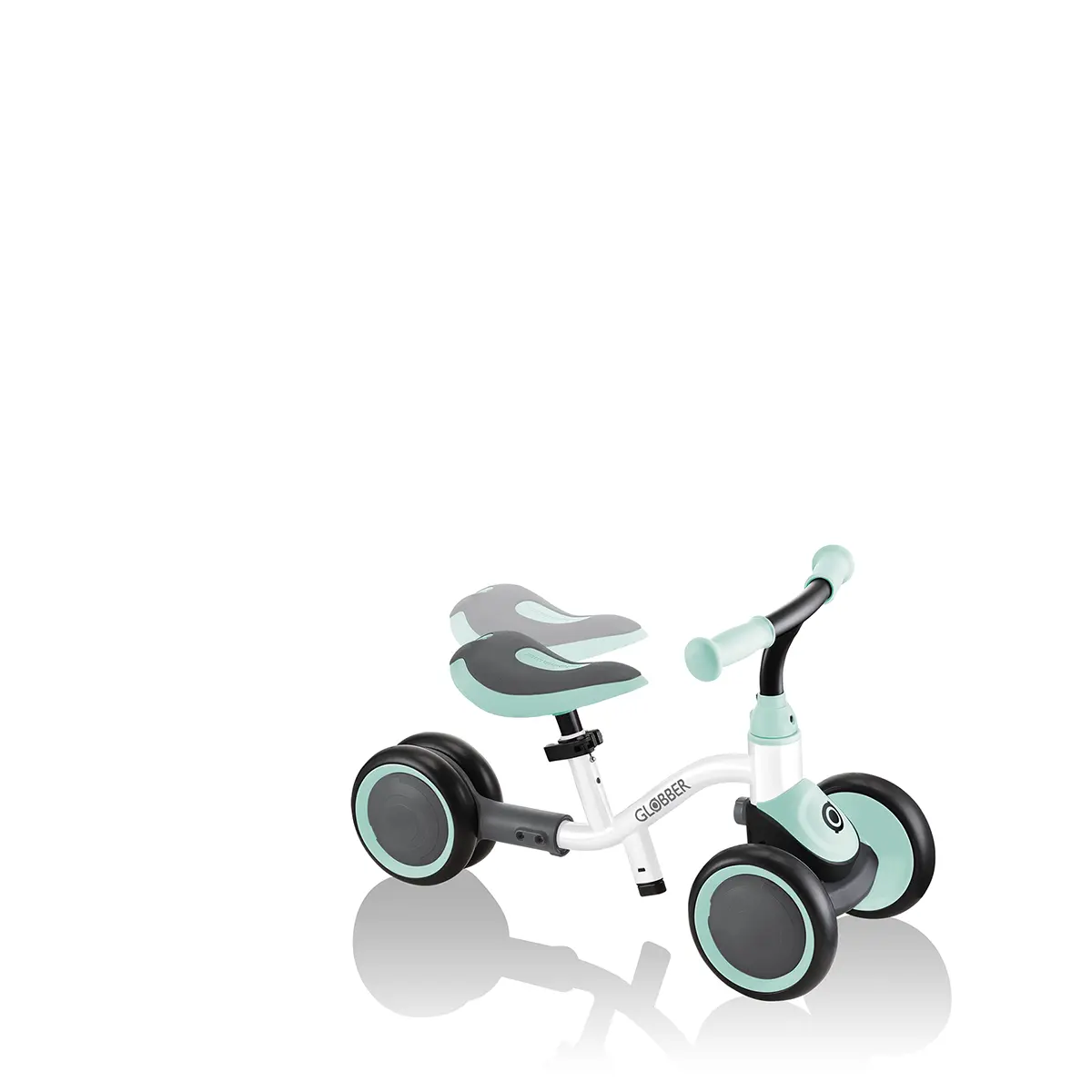 Globber Learning Bike 3-in-1 – weiß-mint, Lernrad, 1-3 Jahre