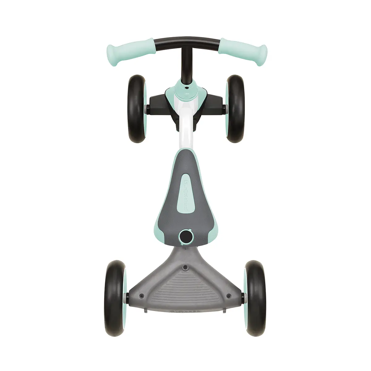 Globber Learning Bike 3-in-1 – weiß-mint, Lernrad, 1-3 Jahre