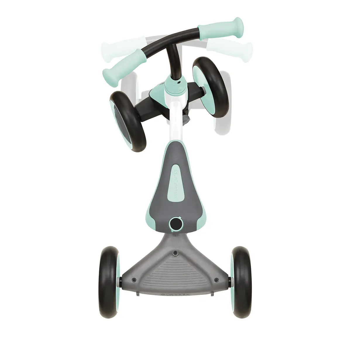Globber Learning Bike 3-in-1 – weiß-mint, Lernrad, 1-3 Jahre