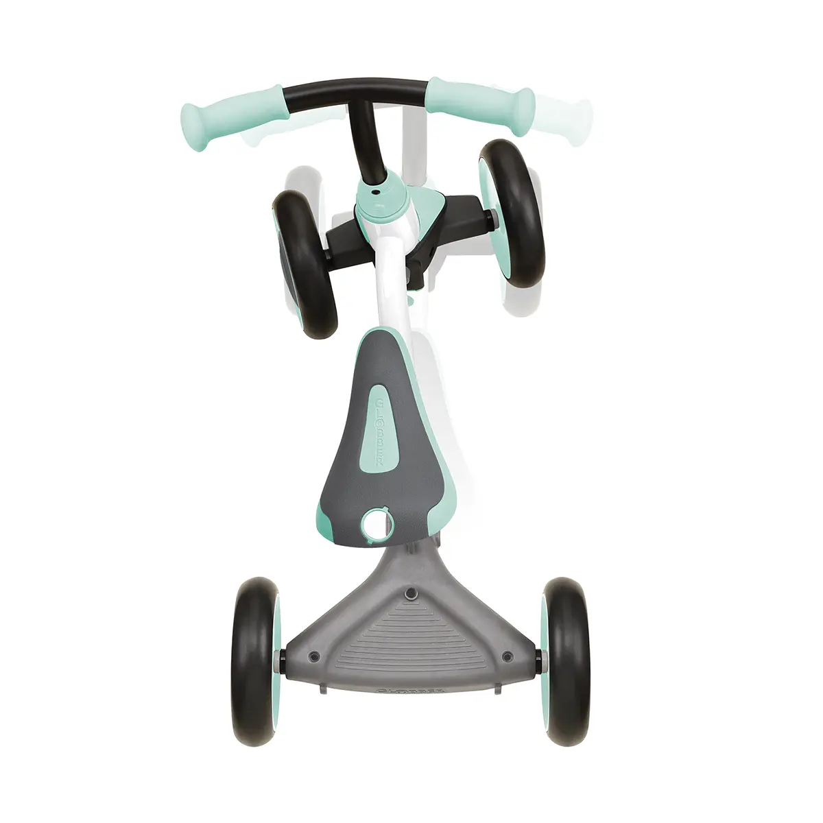 Globber Learning Bike 3-in-1 – weiß-mint, Lernrad, 1-3 Jahre