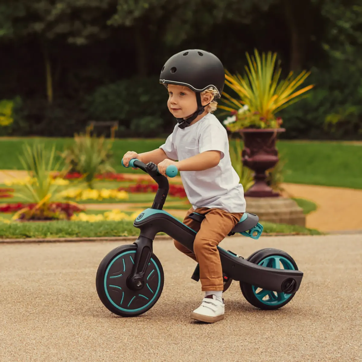 DELISTED Globber Trike Explorer 4-in-1 – Lime Grün, 10M-5J, mitwachsendes Dreirad – Bild 10