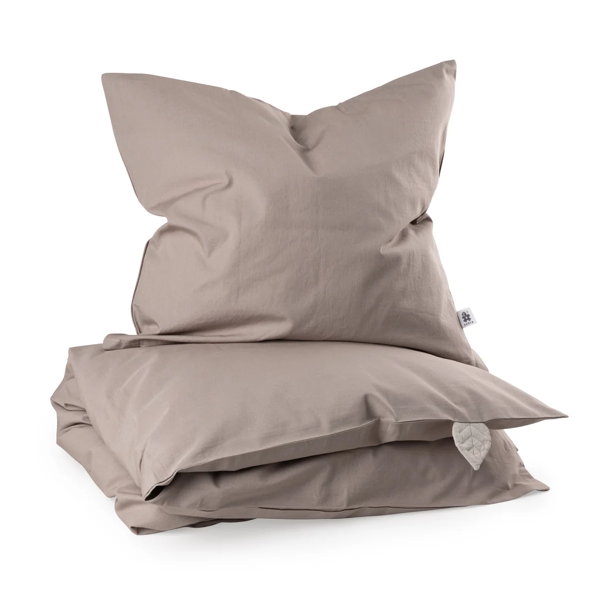 Sebra Baby-Bettwäsche „Jetty beige“, Perkal, 100x70cm / 45x40cm