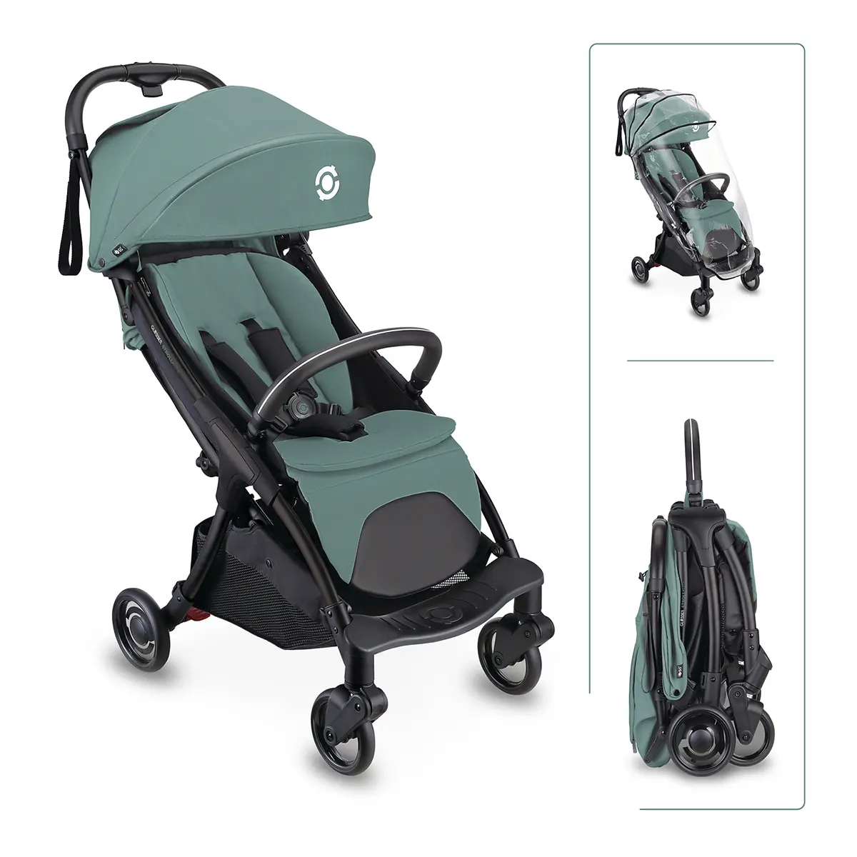 Globber Stroll Lite Buggy „türkis“ – faltbarer Reisebuggy