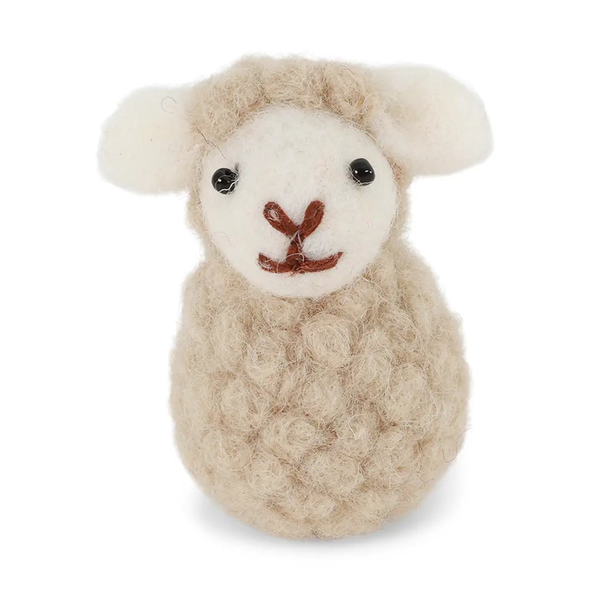 Gry & Sif Filz-Lamm „Sitting Sheep / Beige“ 5,5cm